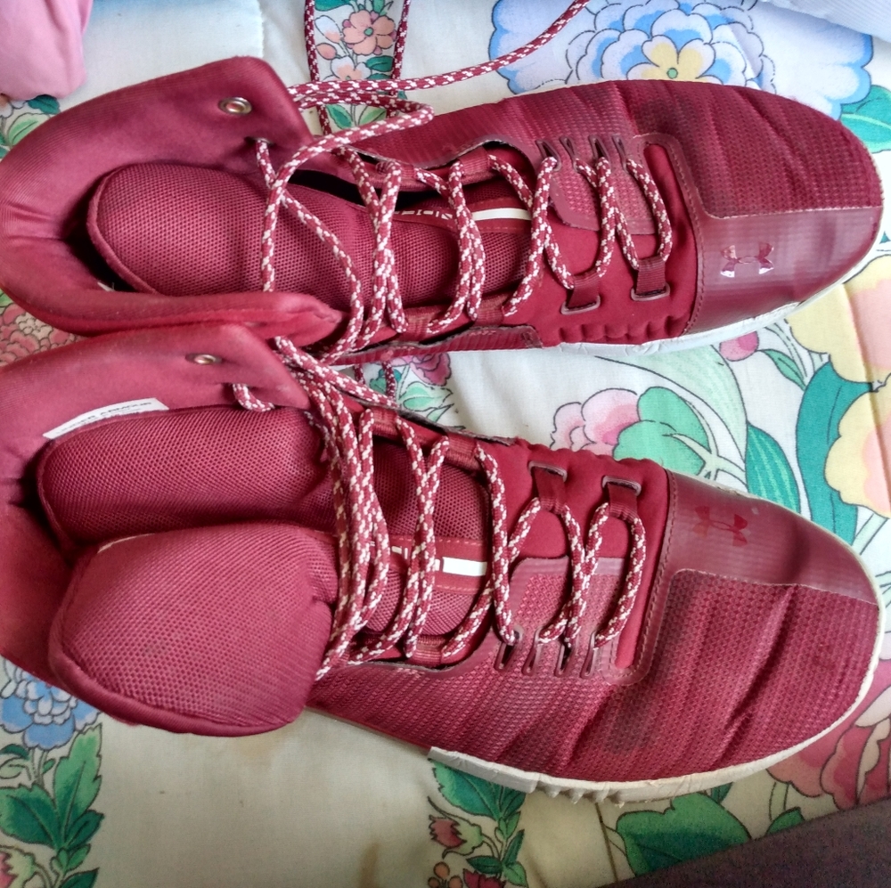 Burgundy Under Armour "Drive" Shoes